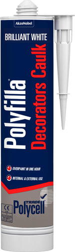 Polycell Trade Polyfilla Decorators Caulk Tube - All Colours and Sizes