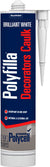 Polycell Trade Polyfilla Decorators Caulk Tube - All Colours and Sizes