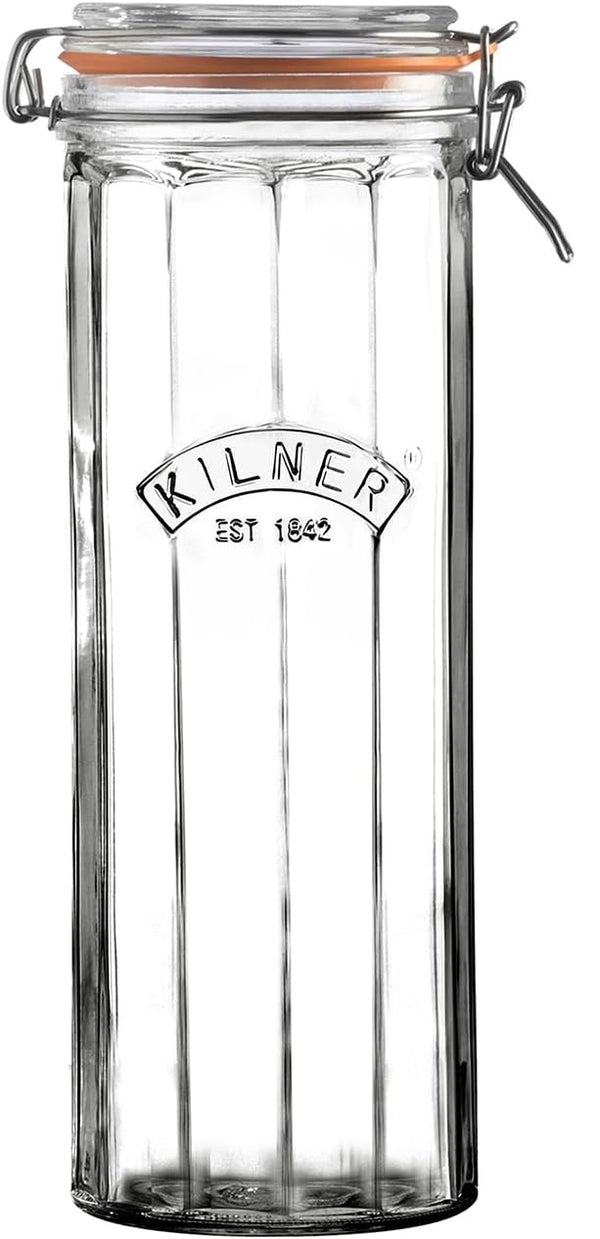 Kilner Faceted Clip Top Jar  - 2.2 Litre