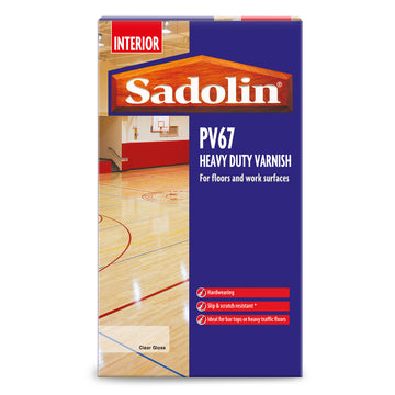 Sadolin PV67 Heavy Duty Varnish - Gloss or Satin - All Sizes