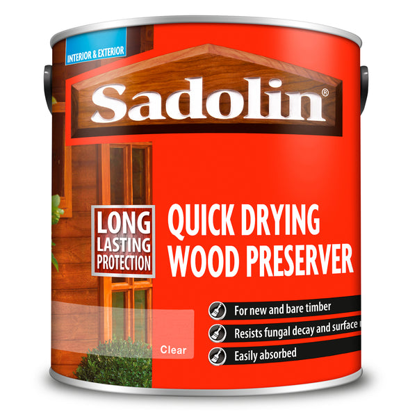 Sadolin Quick Dry Wood Preserver - Clear - 2.5L
