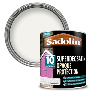 Sadolin Superdec Satin Opaque Wood Protection - All Colours - All Sizes