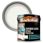Sadolin Superdec Gloss Opaque Wood Protection - Black or White - All Sizes