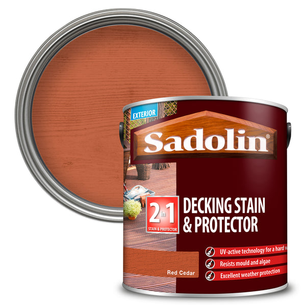 Sadolin Decking Stain and Protector - All Colours - 2.5 Litres