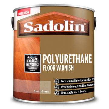 Sadolin Polyurethane Floor Varnish - Satin or Gloss - All Sizes