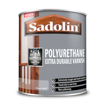 Sadolin Polyurethane Extra Durable Interior Varnish - All Finishes - All Sizes