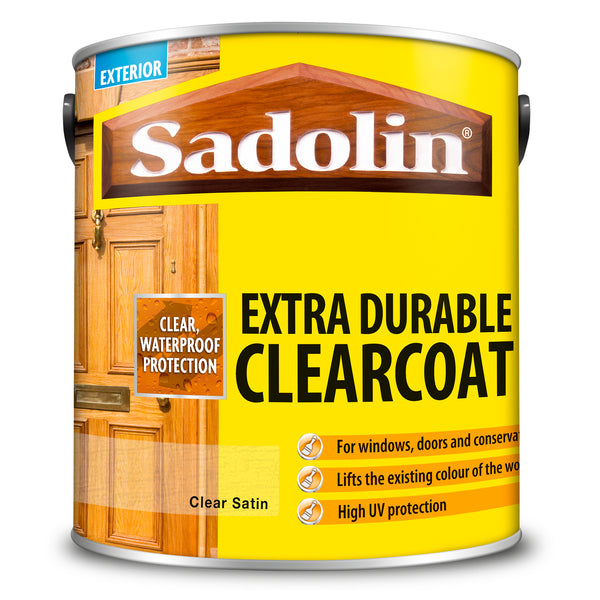Sadolin Extra Durable Clear Coat - Satin or Gloss - All Sizes