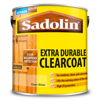 Sadolin Extra Durable Clear Coat - Satin or Gloss - All Sizes
