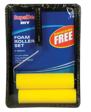 SupaDec Foam Roller & Tray Set 9"/255mm / 7"/175mm
