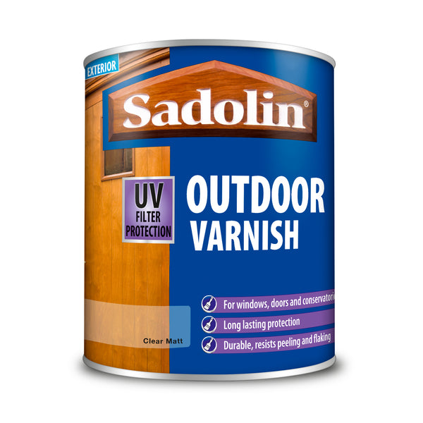 Sadolin Outdoor Varnish - Matt or Satin - All Sizes