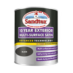 Sandtex 10 Year Exterior Multi Surface Satin - All Colours - All Sizes