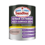 Sandtex 10 Year Exterior Multi Surface Satin - All Colours - All Sizes