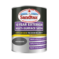 Sandtex 10 Year Exterior Multi Surface Satin - All Colours - All Sizes