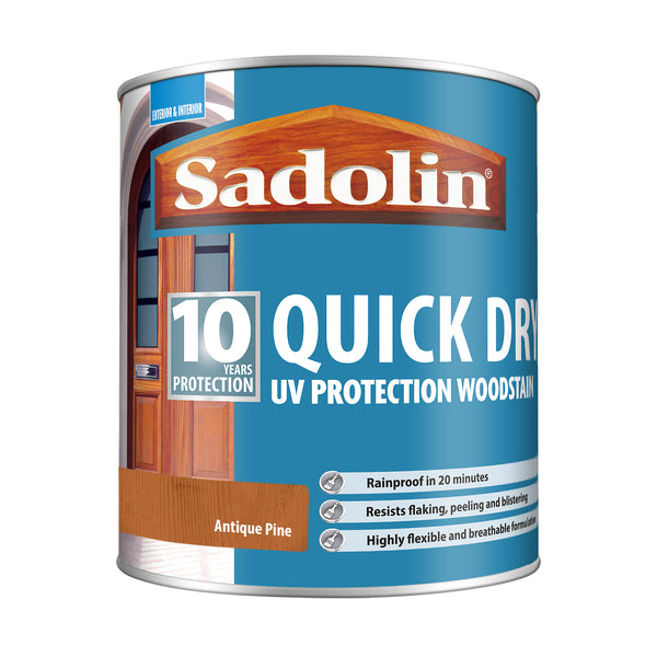 Sadolin Quick Dry UV Protection Woodstain - All Colours - All Sizes