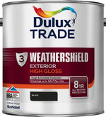 Dulux Trade Weathershield Gloss Pure Brilliant White & Black ALL SIZES & COLOURS