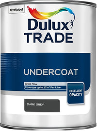 Dulux Trade Undercoat Brilliant White / White / Grey - 1L / 2.5L or 5 Litres