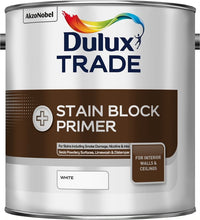 Dulux Trade Stain Block Primer - White - All Sizes