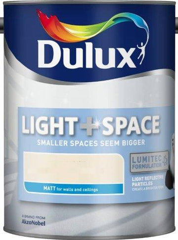 Dulux Retail Matt Light & Space Colours 5 & 2.5 Litres - All Sizes & Colours