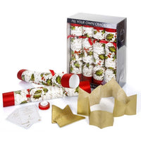 Robin Reed Christmas Crackers - Fill Your Own Bows & Berries - 12 Inch - 8 Pack