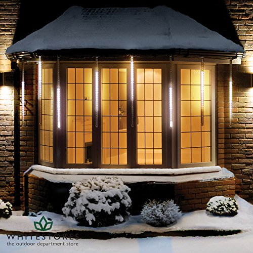 Premier Snowing Showers Light 150 White LEDs 50cm 5 Piece