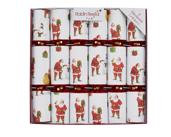 Robin Reed Christmas Crackers - Traditional Santa - 12 Inch - 6 Pack