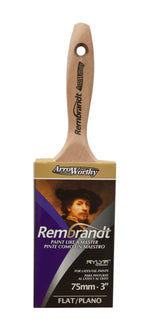 Arroworthy Rembrandt Flat Beavertail Paint Brush - All Sizes