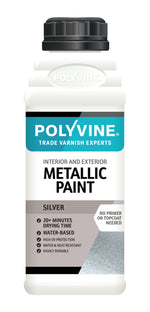 Polyvine Acrylic Metallic Paint - All Colours and Sizes