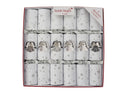 Robin Reed Christmas Crackers - Jewel Angel Silver - 12 Inch - 6 Pack