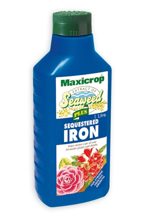 Maxicrop Plus Sequestered Iron - Natural Seaweed Extract Plus 2% Iron - 1L