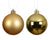 Christmas Tree Baubles, shatterproof, Mixed Shiny & Matt Gold - 100mm - 4 Pack