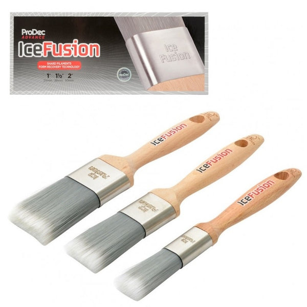 ProDec Ice Fusion Synthetic 3 Brush Set - 1" 1.5" and 2"