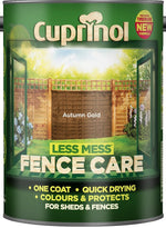 Cuprinol Less Mess Fence Care All Colours 5 Litre and 6 Litre
