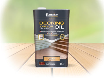 Barrettine Anti Slip Decking Oil - Clear - All Sizes