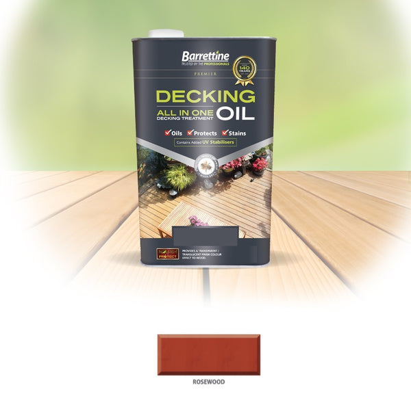 Barrettine All In One Decking Oil Treatment - All Colours - All Sizes