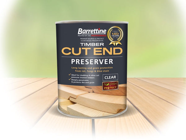 Barrettine Timber / Cladding Cut End Preserver - Clear - 1 Litre