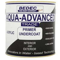 Bedec Aqua Advanced Paint Primer Undercoat - White or Dark Grey - All Sizes