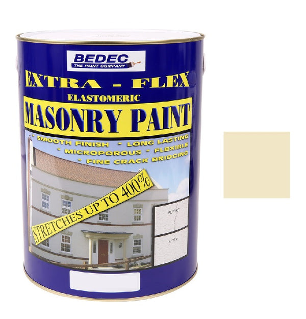 Bedec Extra Flex Masonry Paint - All Colours - 5 Litre