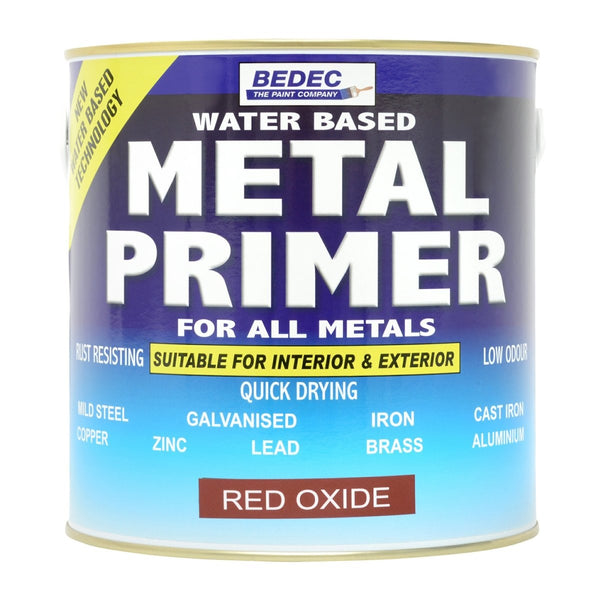 Bedec All Metals Primer - Red Oxide Paint - All Sizes