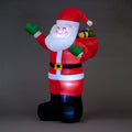Snowtime 1.9M Giant Inflatable Santa with Gifts Christmas Display - 12 Led's