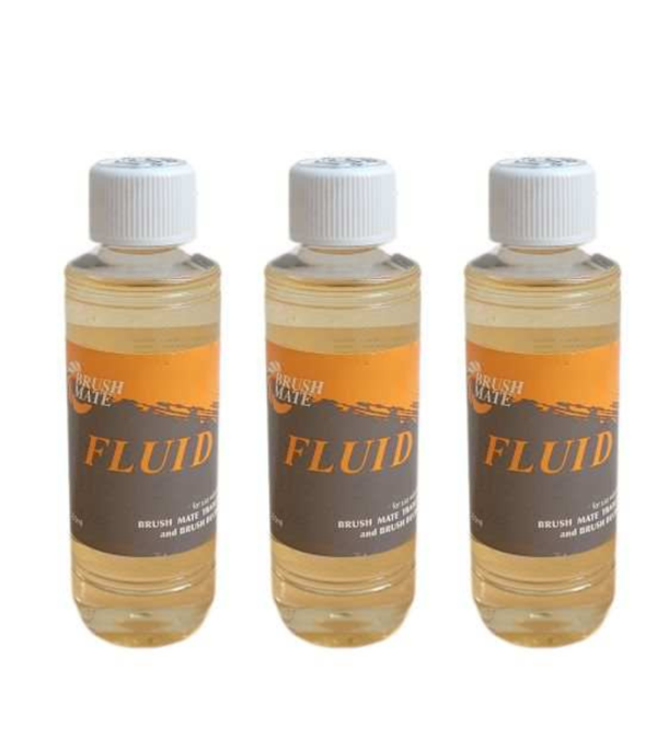 3 Pack - Brush Mate Fluid - For Use With Trade 20 - Cleaning Liquid