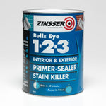 Zinsser Bulls Eye 1-2-3 - Primer-sealer - Stain Killer - All Sizes