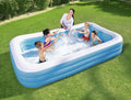 Bestway Family Pool Deluxe - Rectangular paddling pool - Blue - 305x183x56 cm (10 Ft)