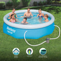Bestway Inflatable Play Pool Fast Set Paddling Pool - 10 Foot - With Pump