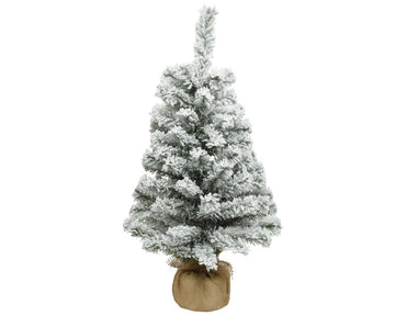 Mini Tabletop Snowy Imperial Green Christmas Tree - 75cm