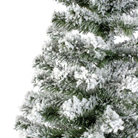Artificial Snowy Imperial Mini Christmas Festive Tree Green In Jute Bag - 90cm