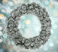 Snowy Imperial Christmas Wreath Large Festive Door Decoration - 50cm Diameter