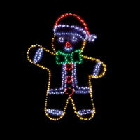 Premier Flexibrights Gingerbread Man Christmas Decoration 456 Lights - 1.2m Tall