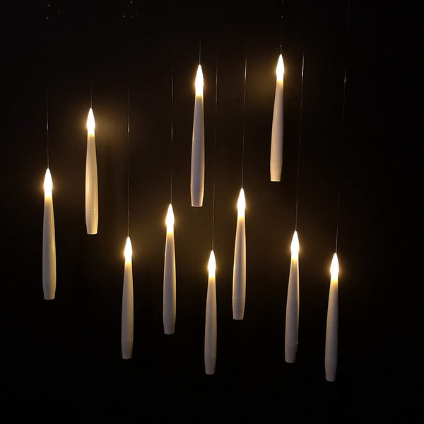 Premier Floating Candle Christmas Lights With Remote Control - 10pcs - 15cm