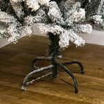 Premier Pencil Flocked Spruce Pine Christmas Tree - Frosted Snow - Green - 2m