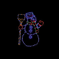 Premier Flexibrights Snowman Christmas Decoration 238 Lights - 59cm